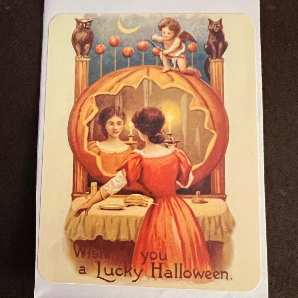 6/$12 🎃 Vintage Halloween Postcard Sticker